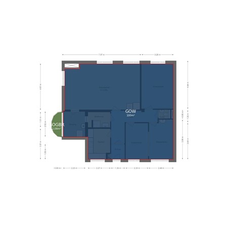 Floorplan - Stadionlaan 59, 3583 RB Utrecht